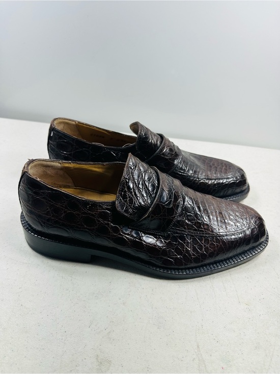 Cole Haan Men’s Brown Alligator Loafer Shoes Size 9